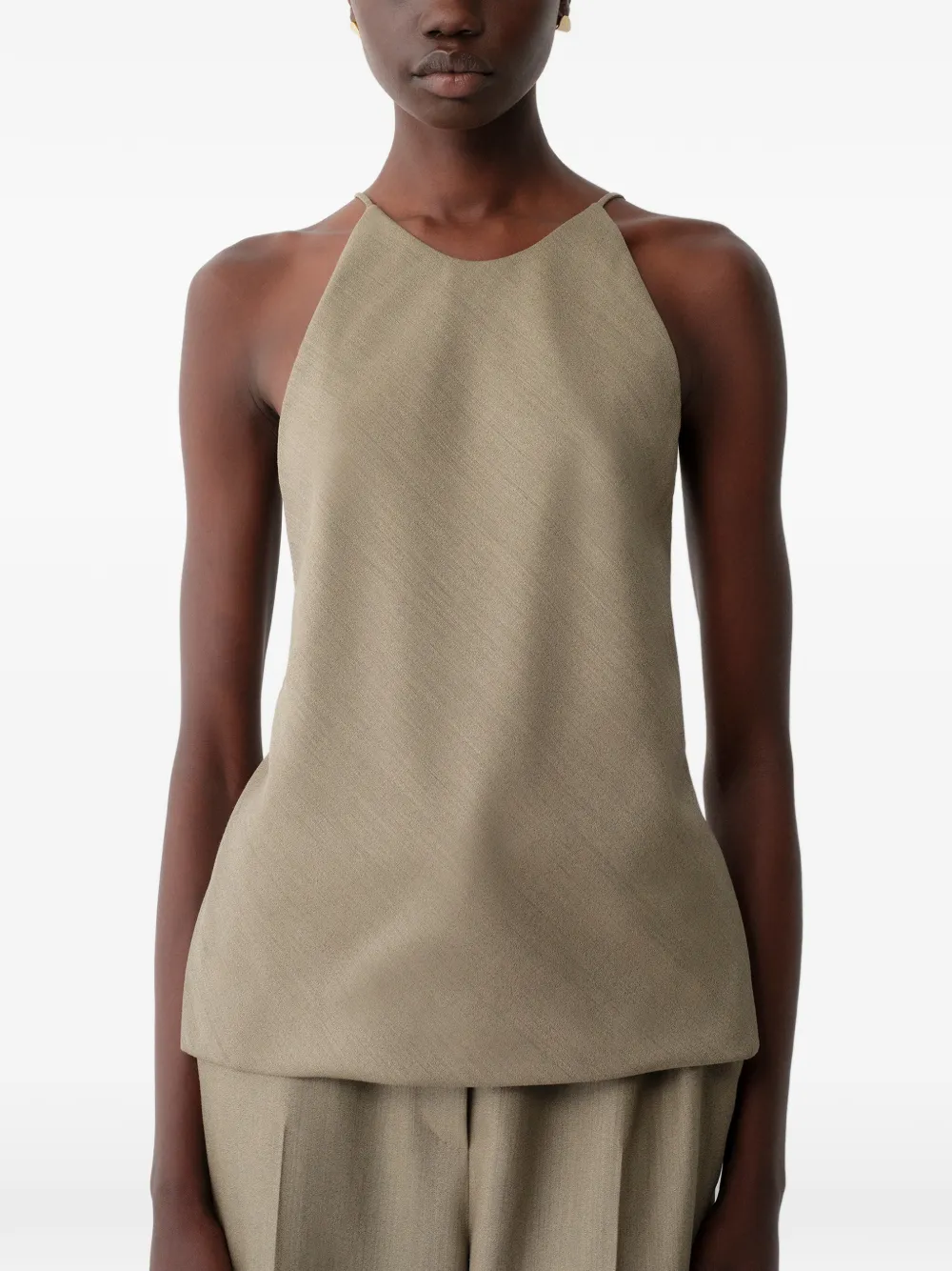 Calvin Klein open-back halterneck top - Toni neutri