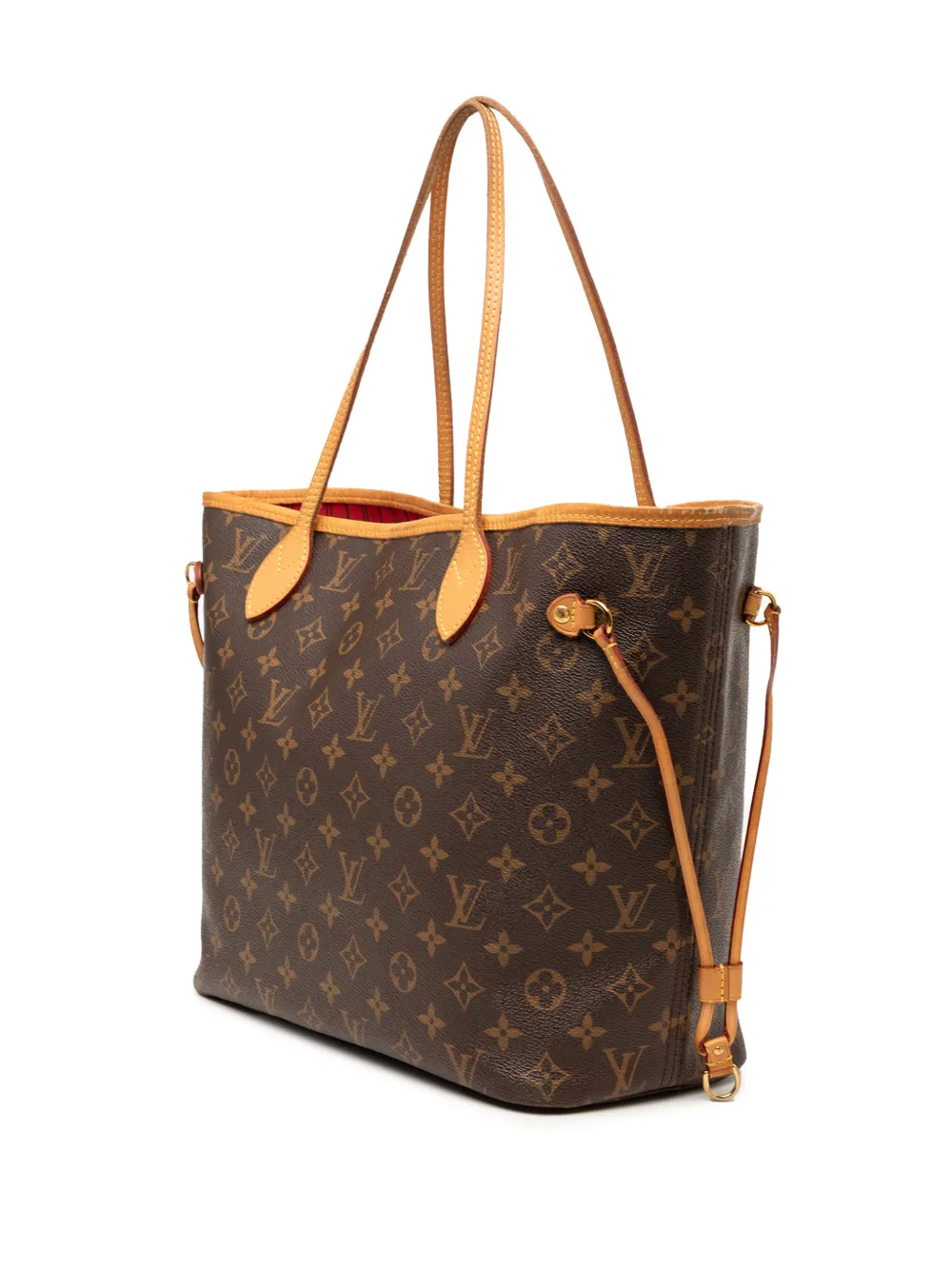 Louis Vuitton Pre-owned 2017 Monogram Neverfull MM Tote Bag in Brown, view 3