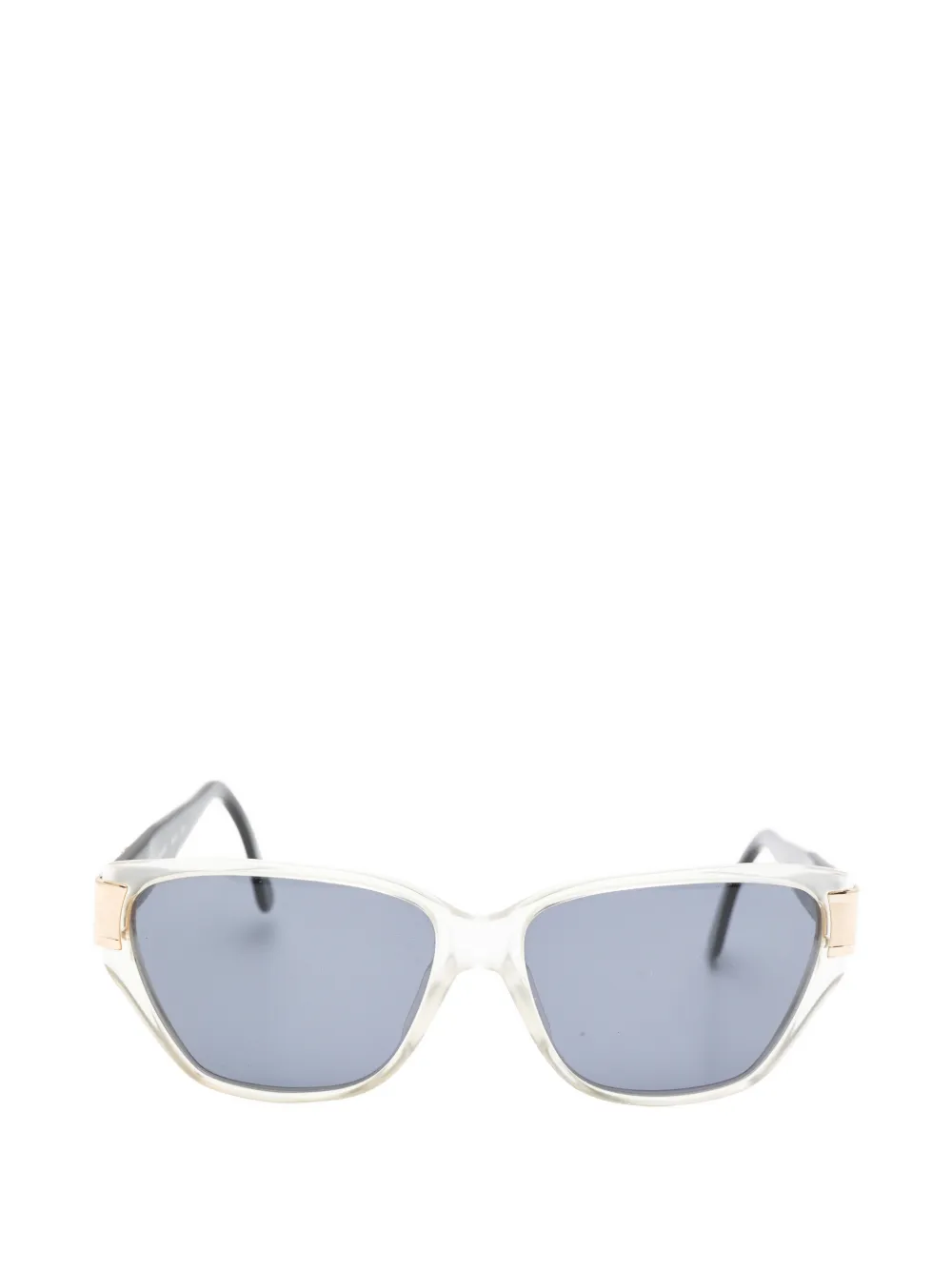 Saint Laurent Pre-Owned 1990s cat-eye sunglasses - Bianco