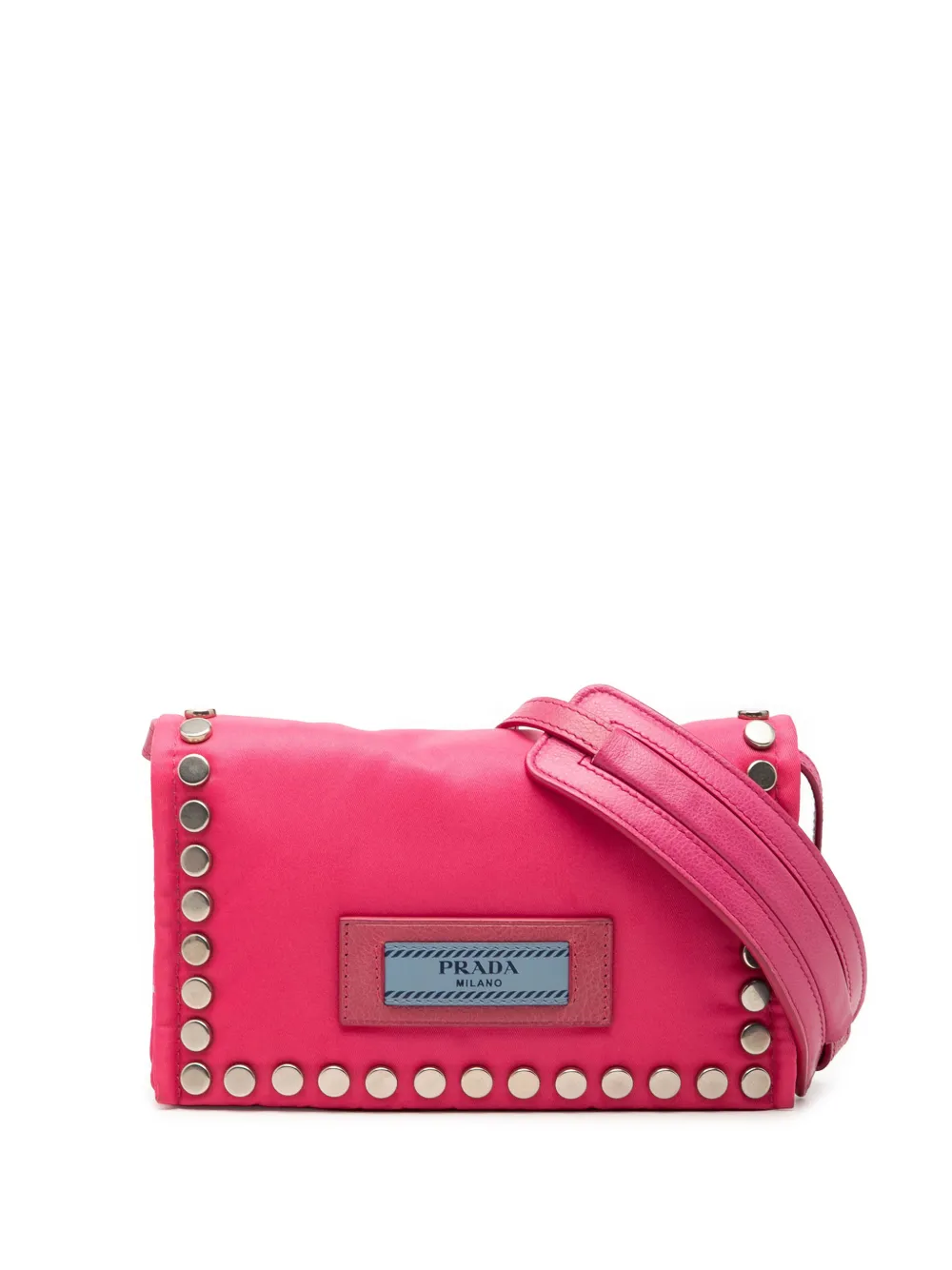 Prada Pre-Owned 2013-2026 Tessuto Etiquette crossbody bag - Rosa