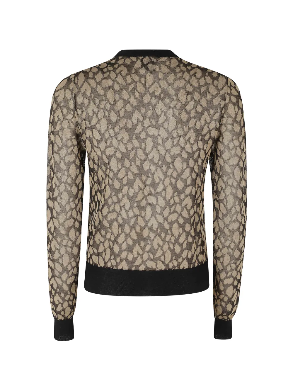Nanushka Malak semi-doorzichtige jersey met dieren-print Beige