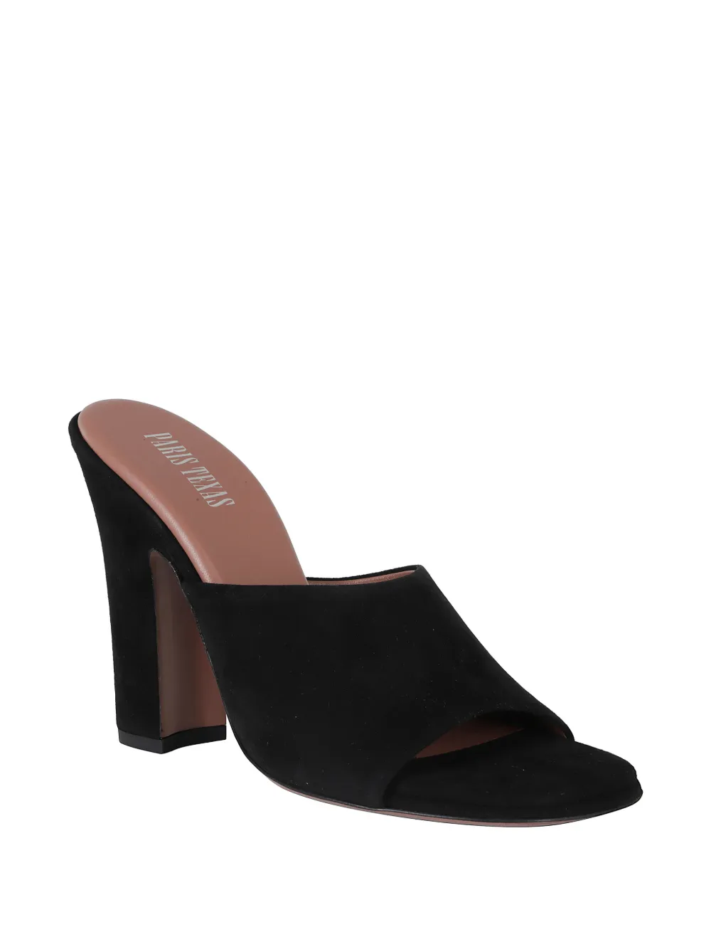 Paris Texas Ava suede block-heel sandals Zwart