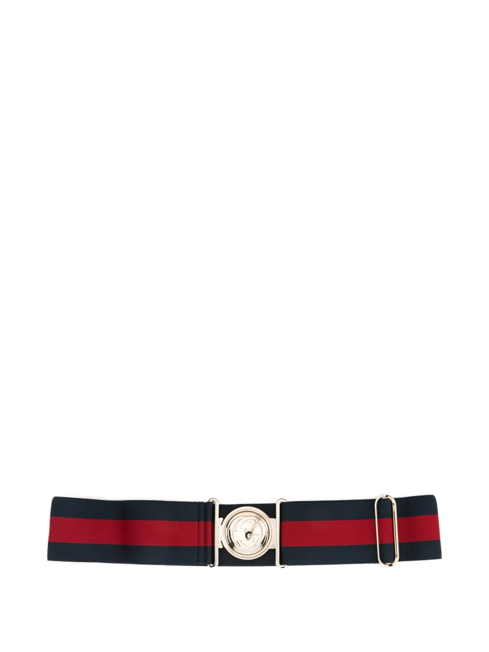 Gucci Pre-Owned 2000s Web Interlocking G belt - Blu