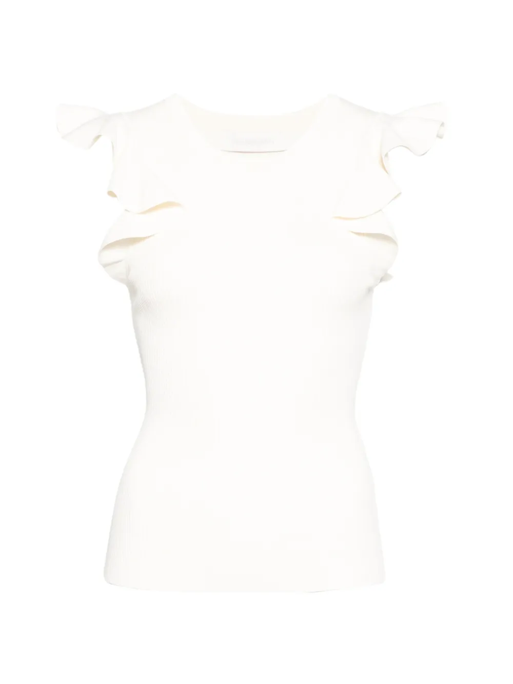 ZIMMERMANN Aster Frill Racer tank - Toni neutri