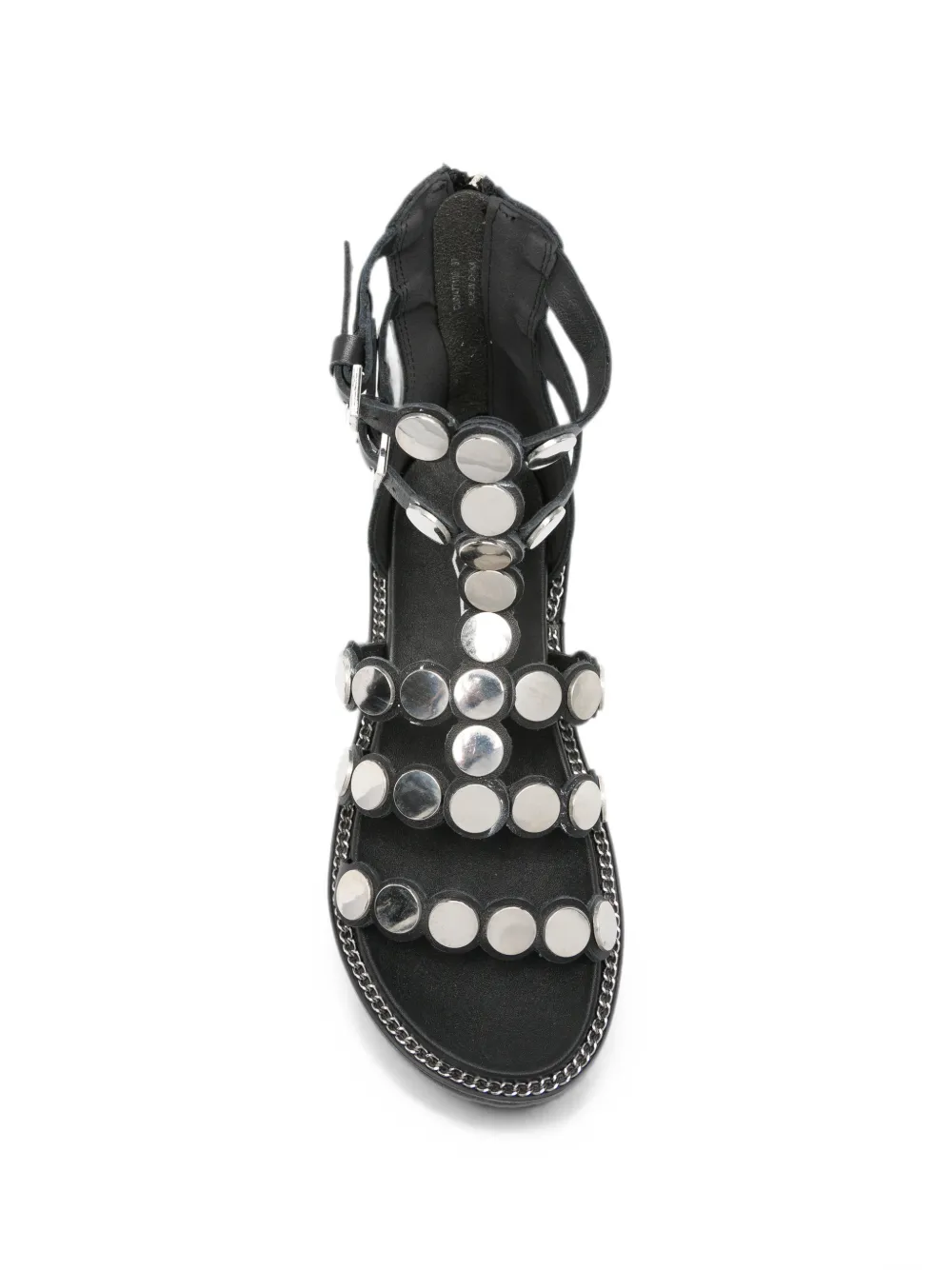 Cult Ziggy stud-embellishment leather sandals Zwart