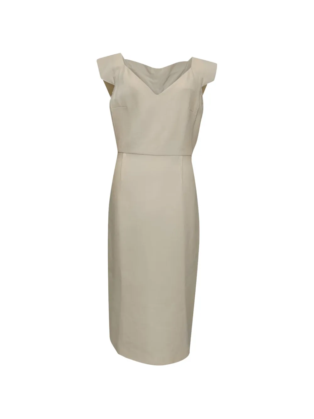 Roland Mouret V-neck midi dress - Toni neutri
