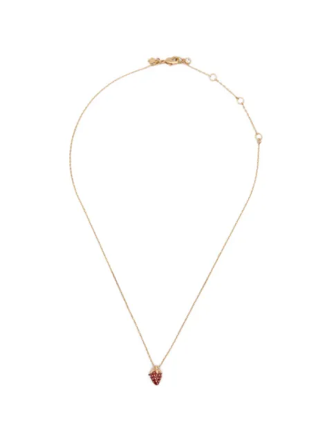 Kate Spade collar con colgante de fresa
