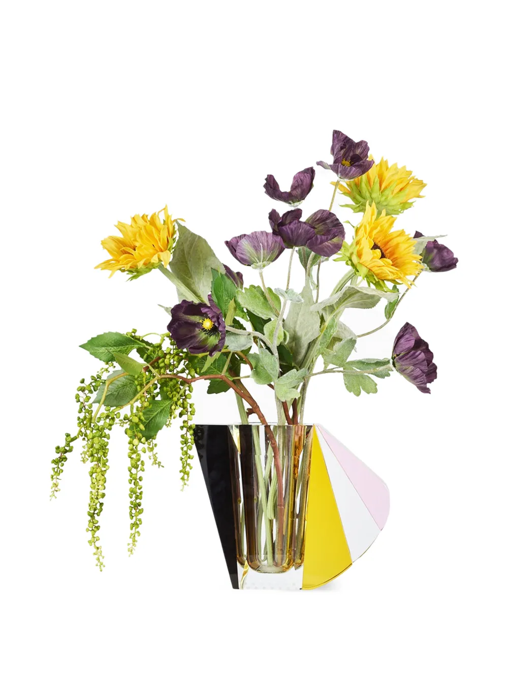 Flowerism Studio Sunflower Purple Poppy bouquet - Nero