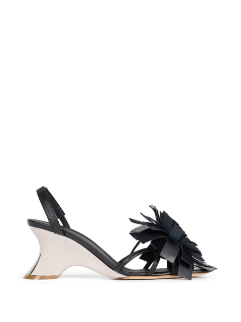 A.W.A.K.E. Mode Linda pom-pom leather sandals