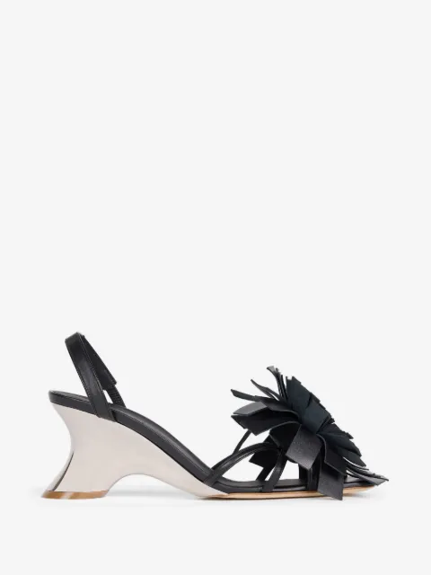 A.W.A.K.E. Mode Linda pom-pom leather sandals