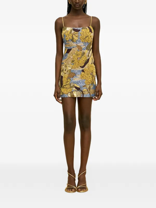 Cult Gaia Bebe Dress in Mustard