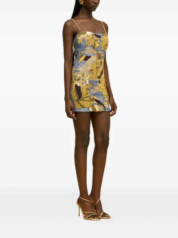 bebe gold dress Cult Gaia in Mustard bridal 2026