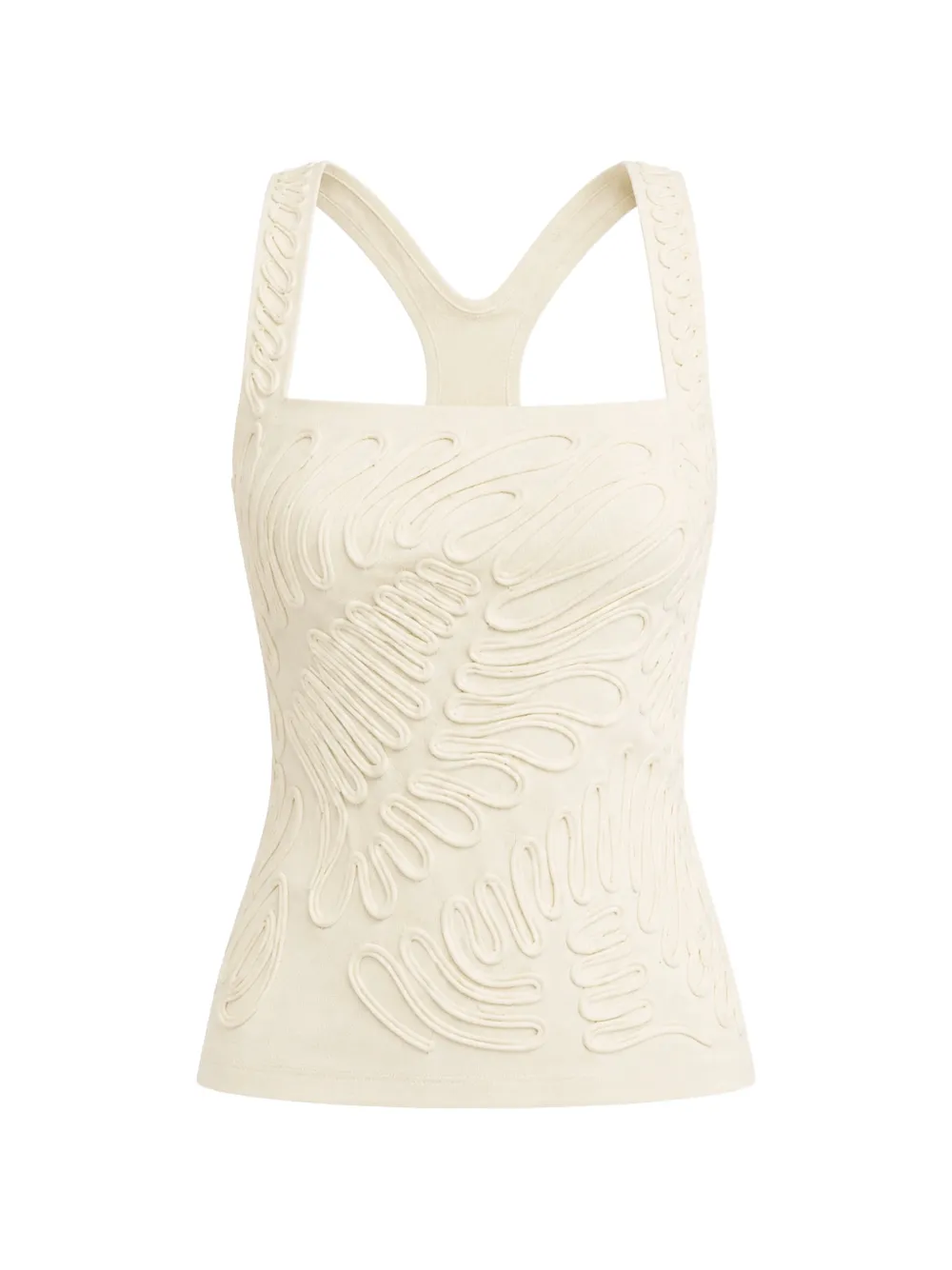 Cult Gaia Stella cord-embroidered top - Bianco