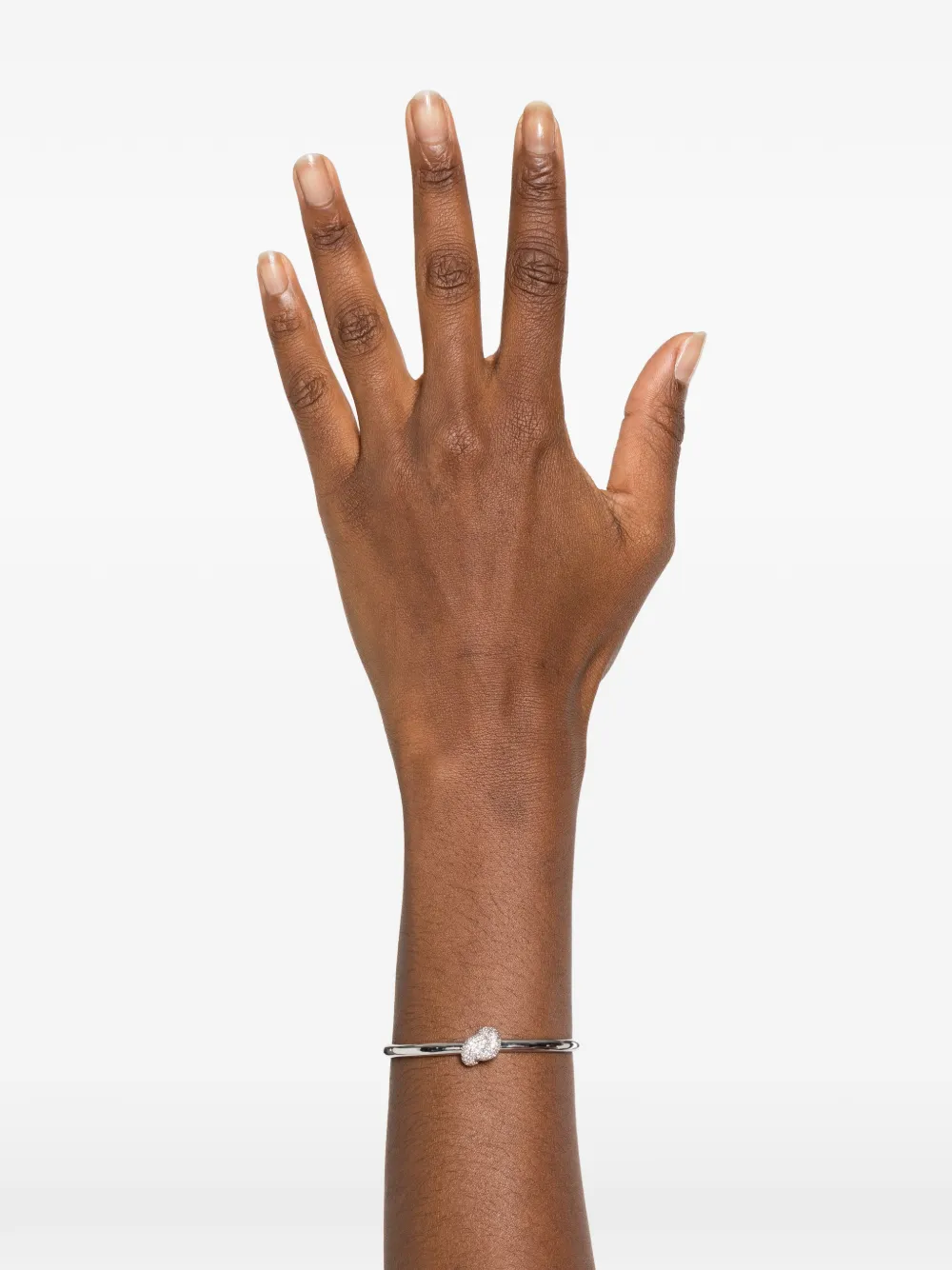 Kate Spade Sailor's Knot Pave Hinge Bangle In Metallic