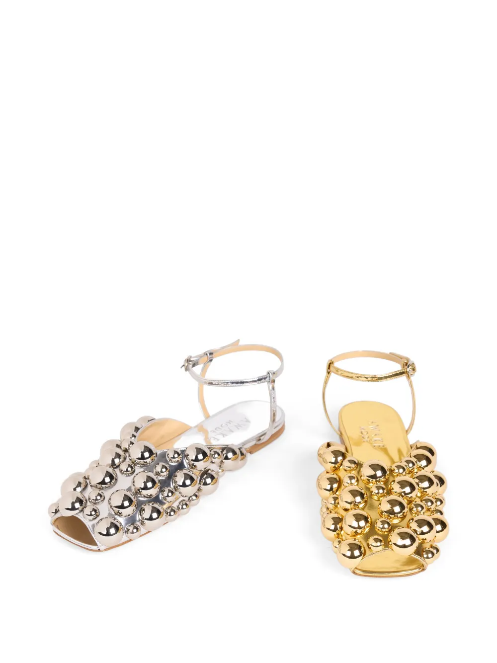 A.W.A.K.E. Mode Vivian embellished sandals Zilver