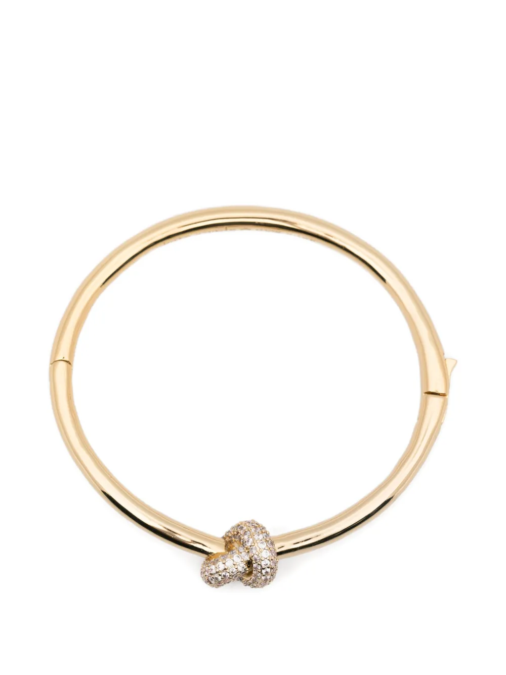 Kate Spade Loves Me Knot pavé-set bangle - Oro