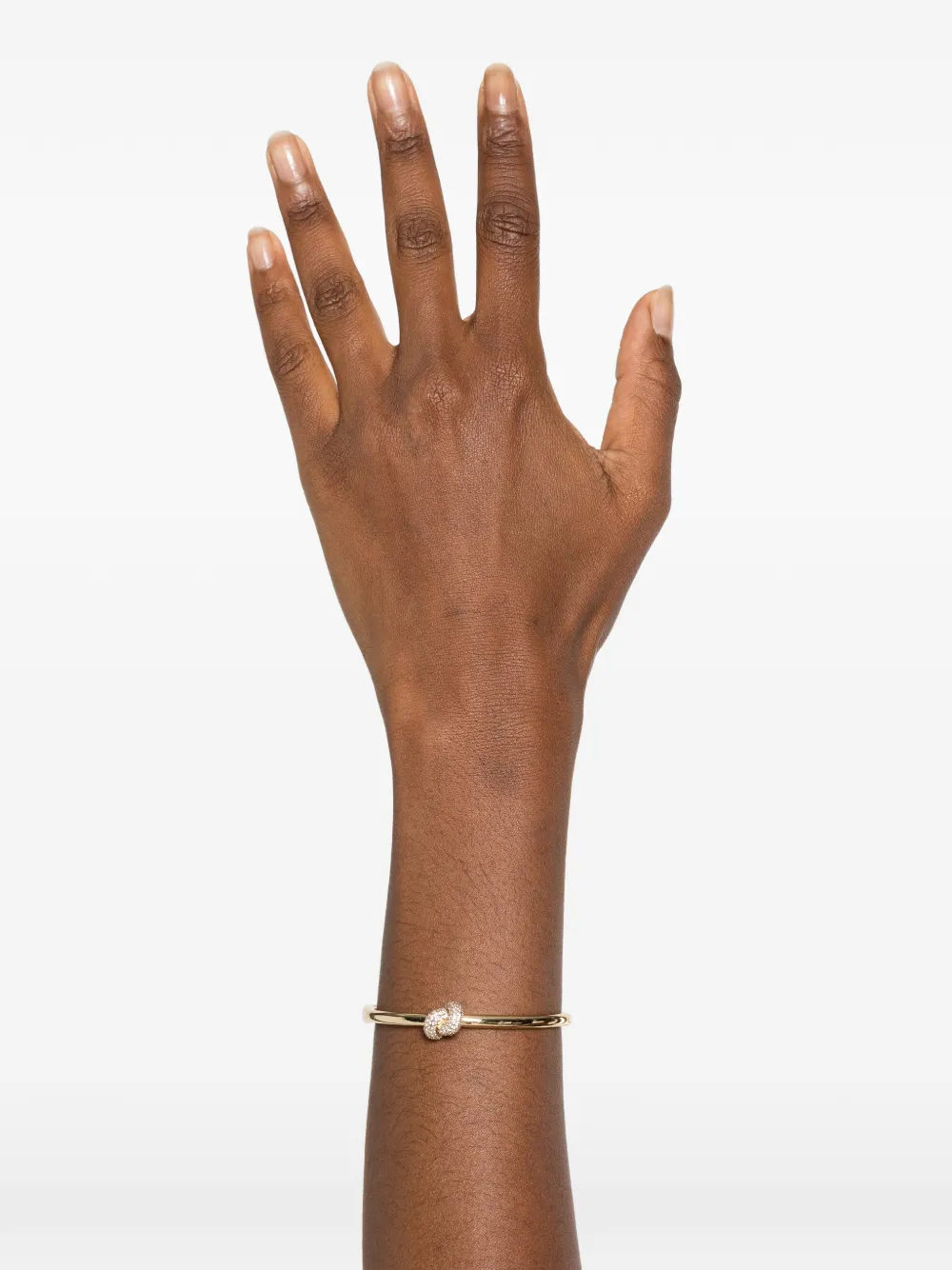 Kate Spade Sailor's Knot Pave Hinge Bangle In Gold