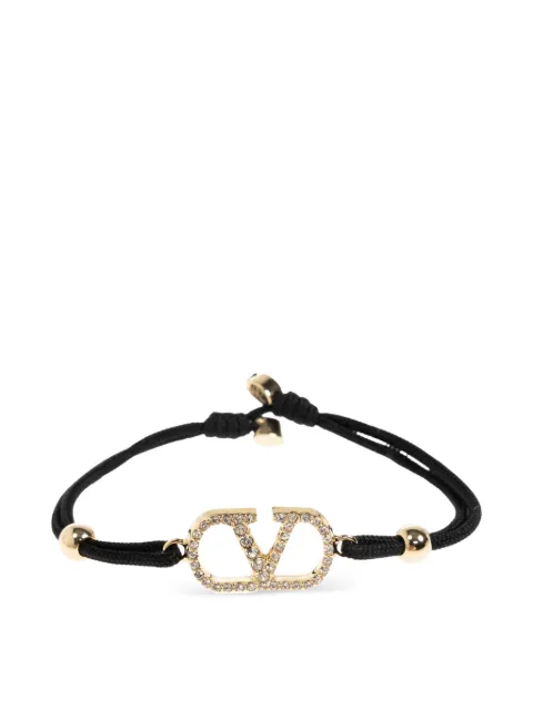 Valentino Garavani VLogo Signature crystal-embellished bracelets