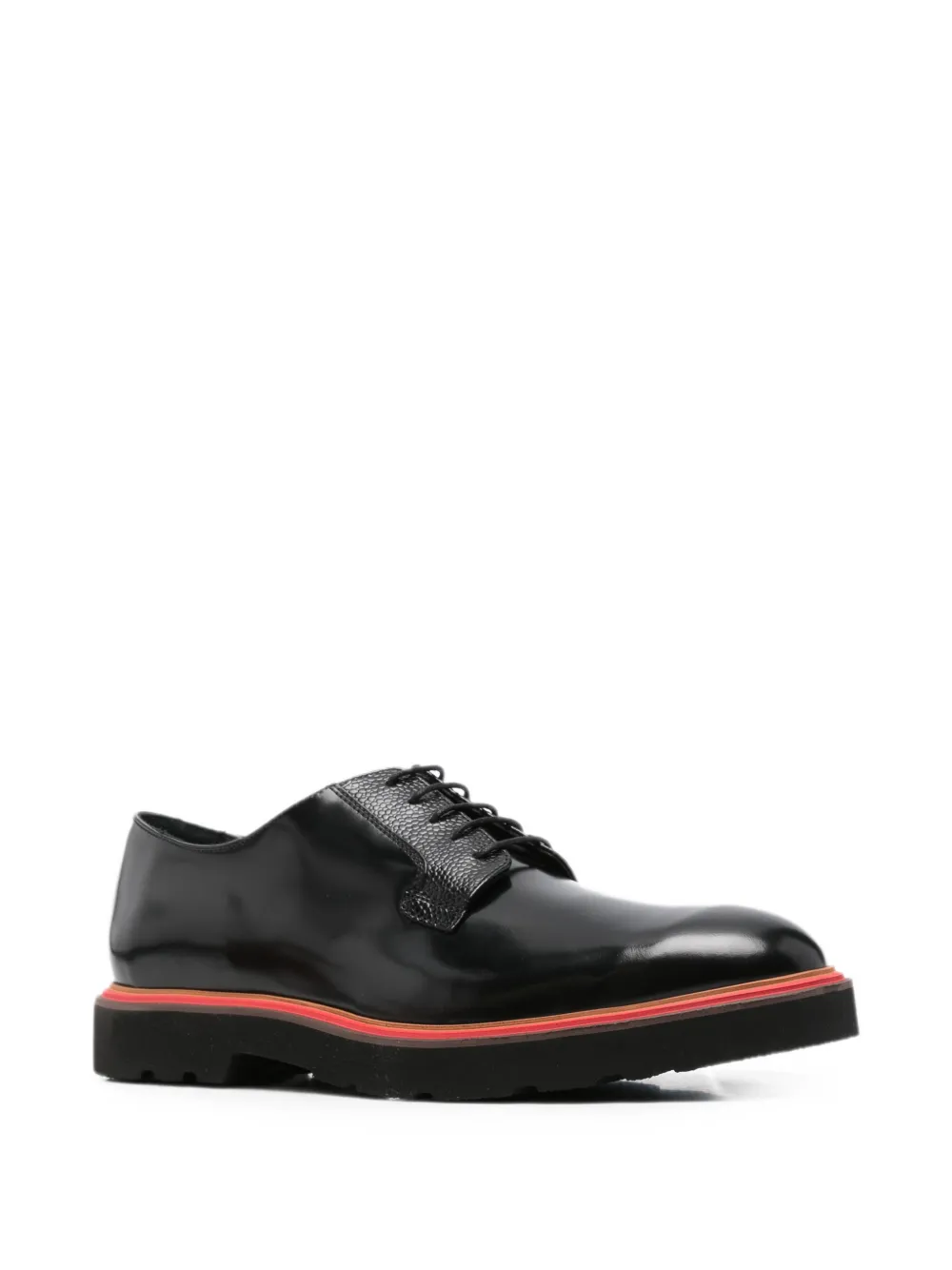 Paul Smith Ras polished leather Derby shoes Zwart