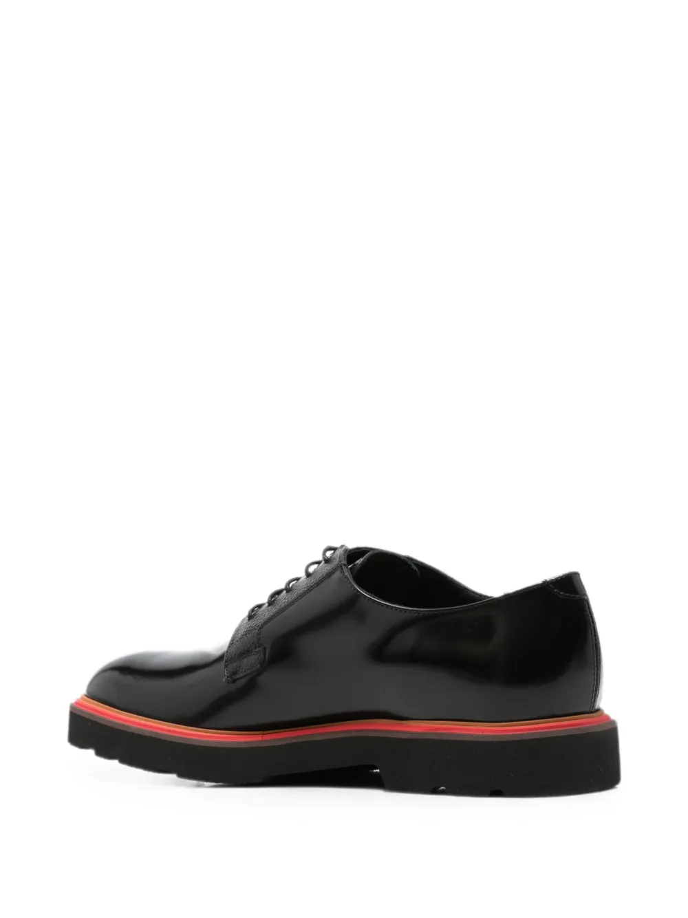 Paul Smith Ras polished leather Derby shoes Zwart