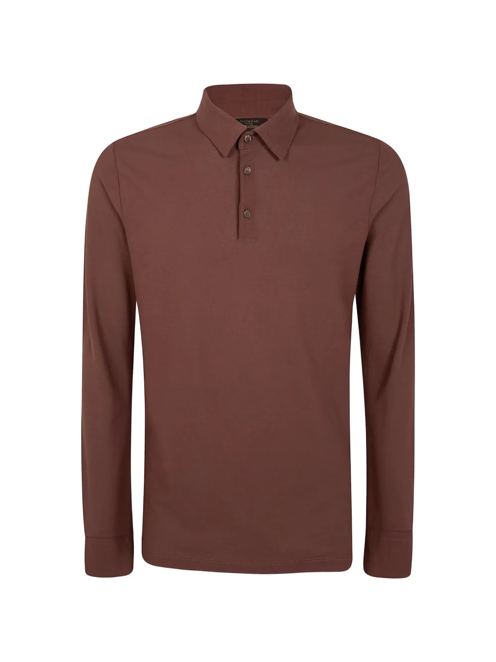 Zanone long-sleeve polo shirt - Marrone