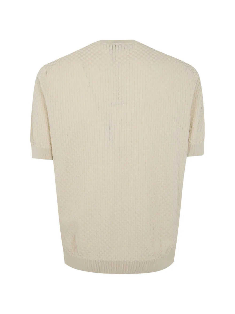Filippo De Laurentiis Wafelgebreid T-shirt Beige