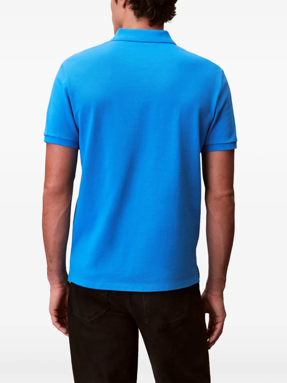 Calvin Klein Classic katoenen poloshirt Blauw