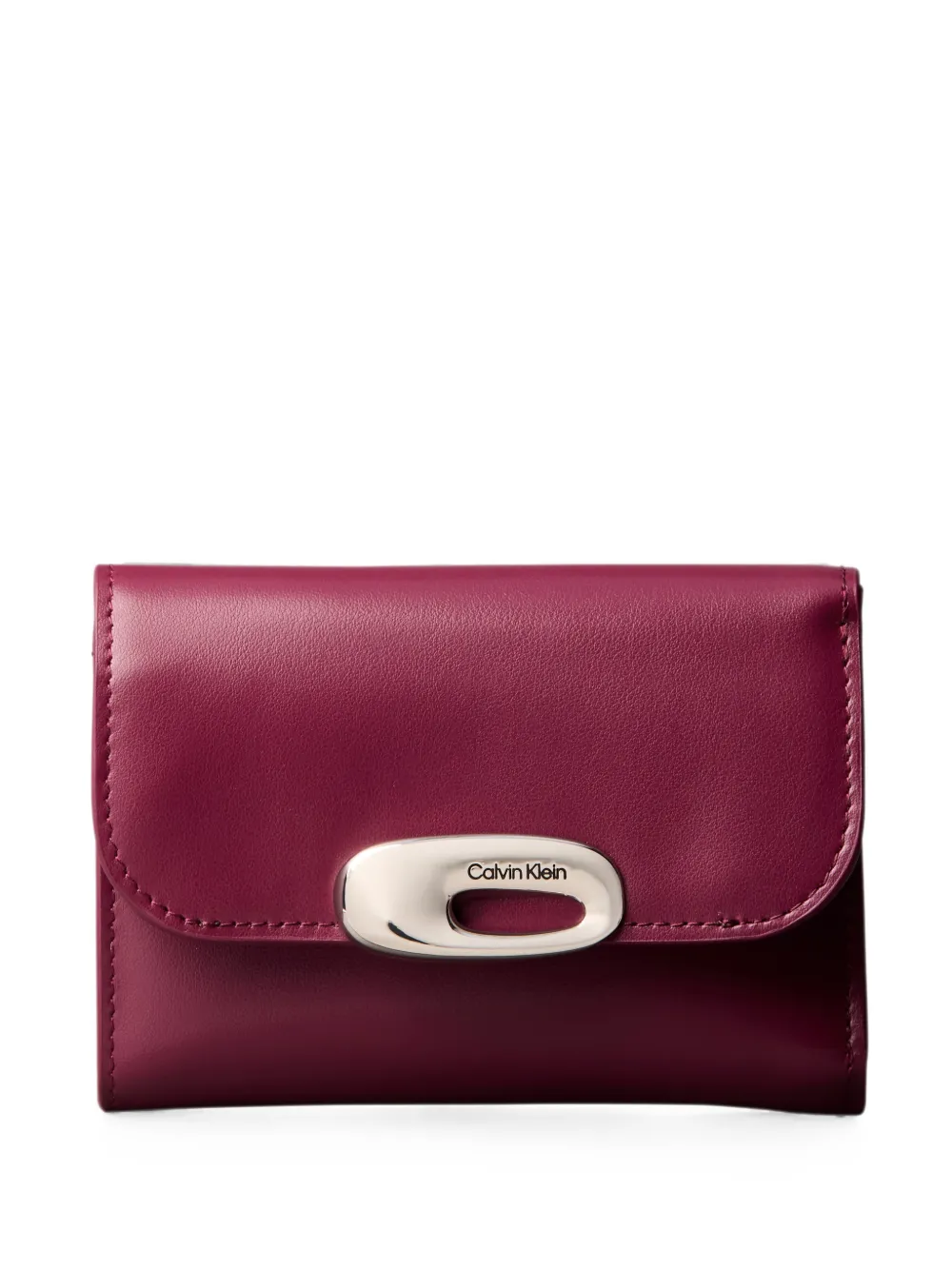 Calvin Klein logo-plaque tri-fold wallet - Rosso