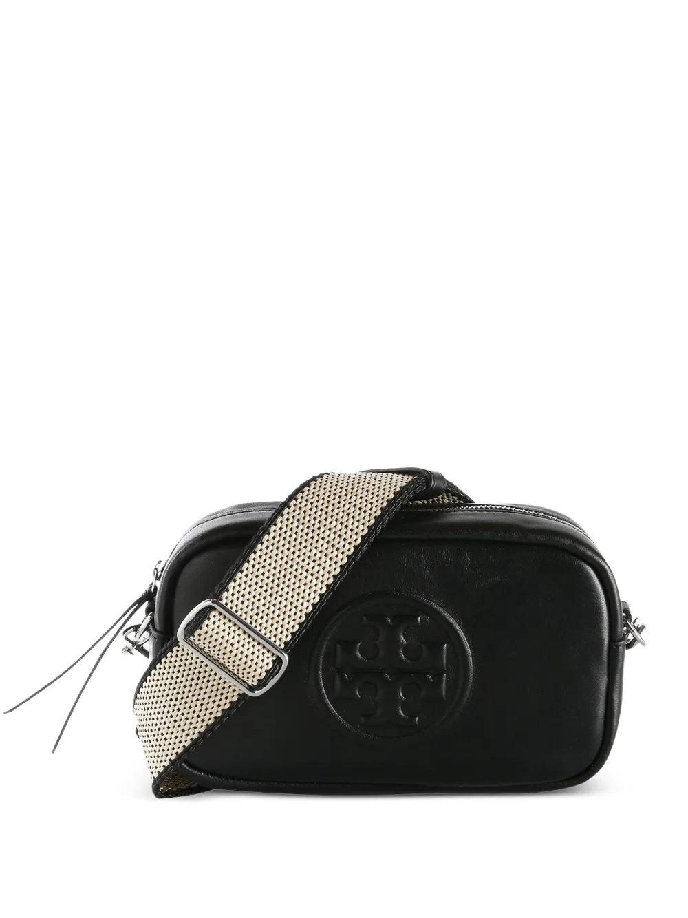 Tory Burch mini Miller logo-embossed crossbody bag - Nero