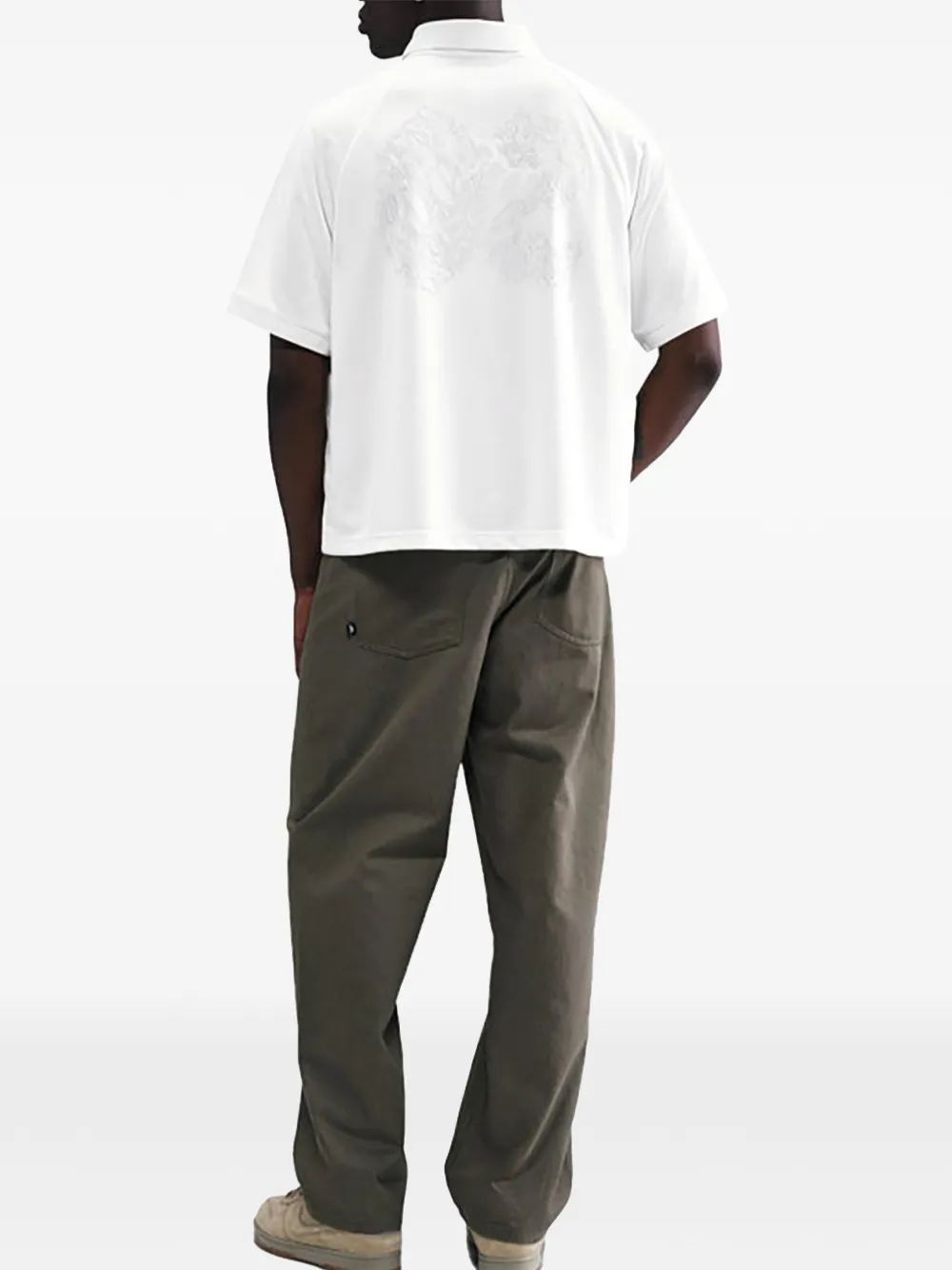 Nike T-shirt met jacquard Beige