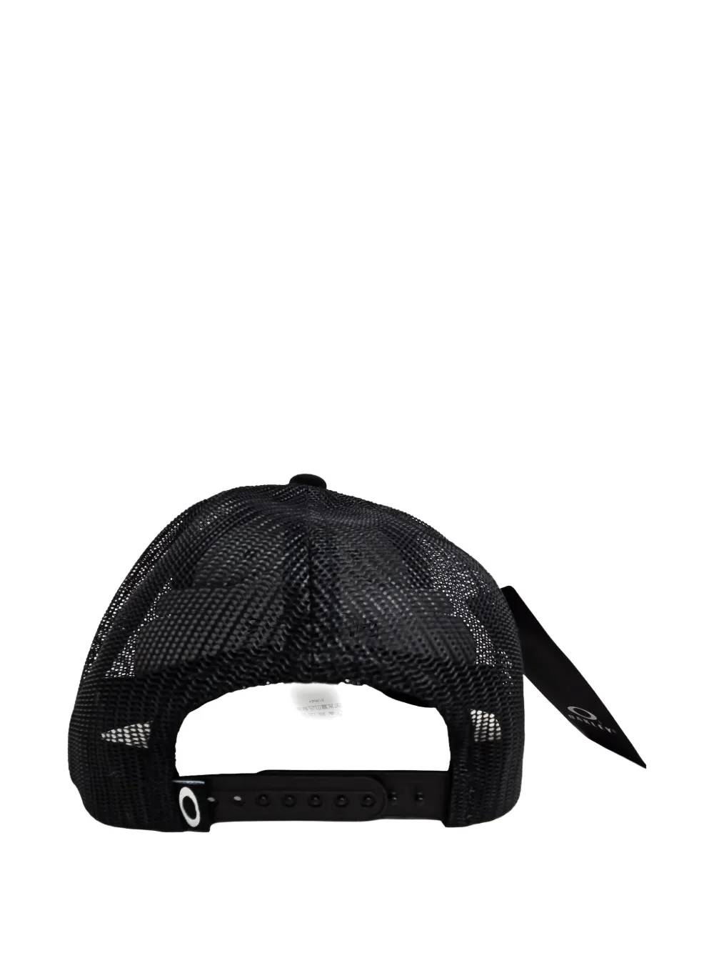 Oakley Logo-patch Mesh-panel Trucker Hat In Black