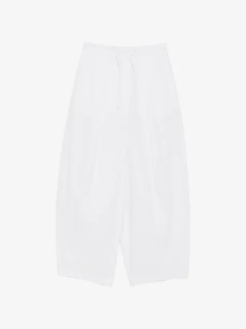 Su drawstring wide-leg palazzo pants