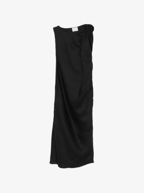 Su draped sleeveless midi dress