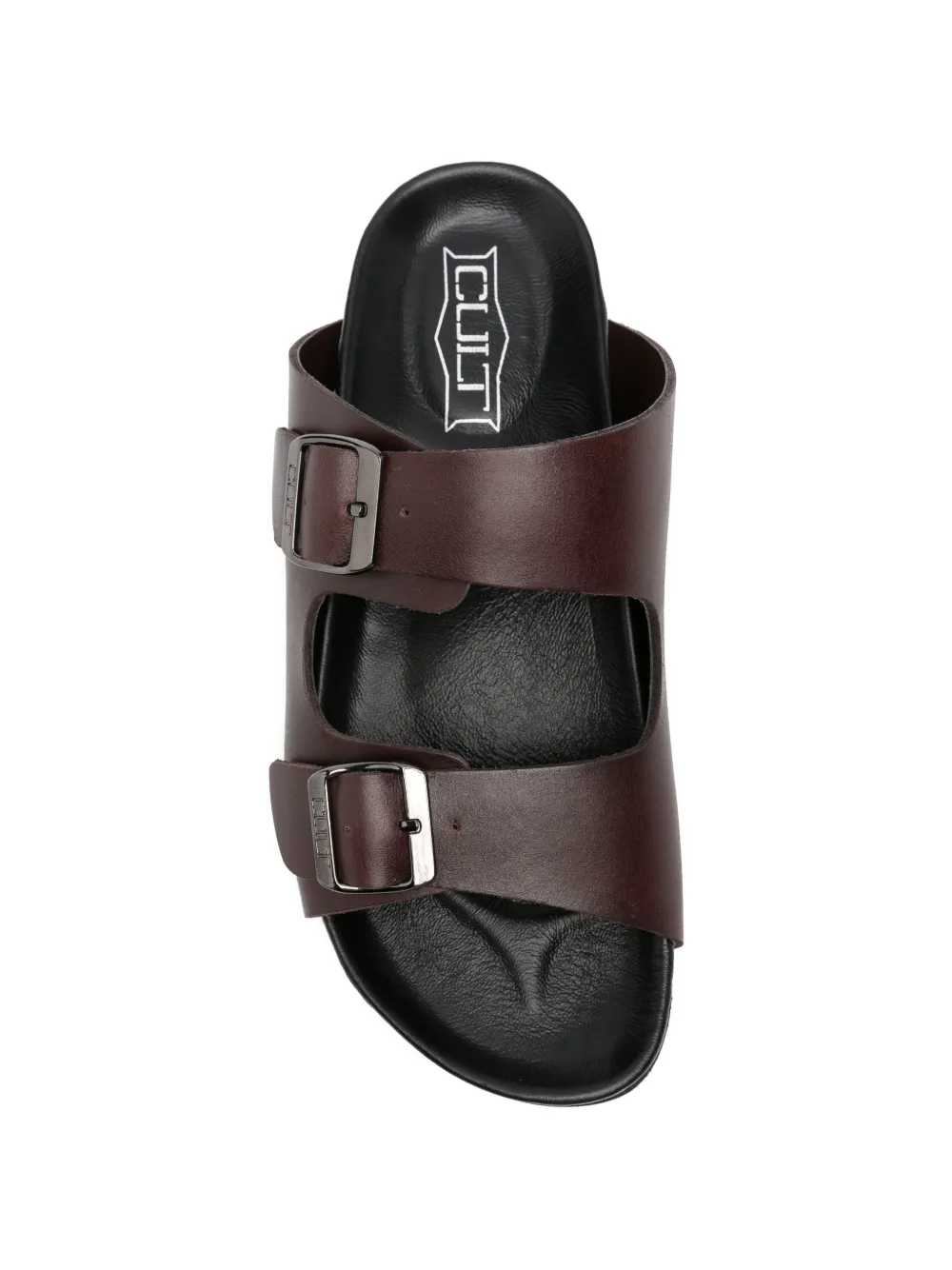 Cult Scorpion 4781 buckle-fastening leather sandals Bruin