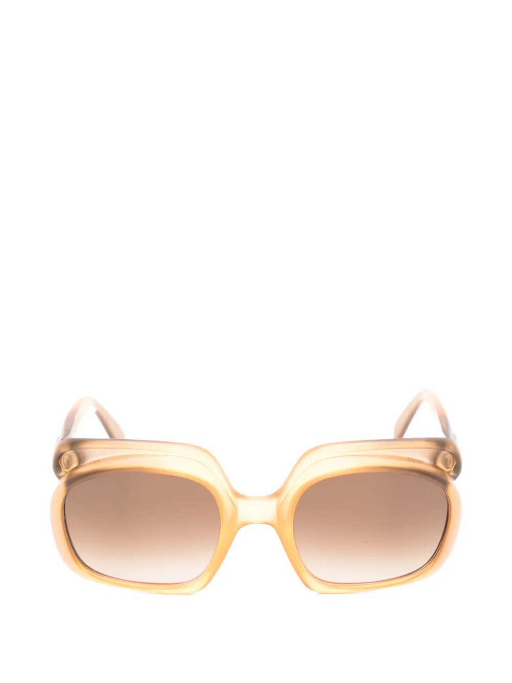 Christian Dior Pre-Owned 1970s CD-logo sunglasses - Nude