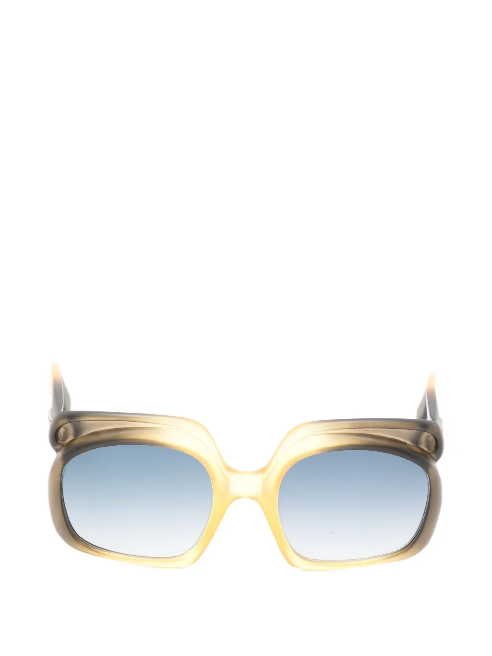 Christian Dior Pre-Owned 1970s CD-logo square-frame sunglasses - Grau