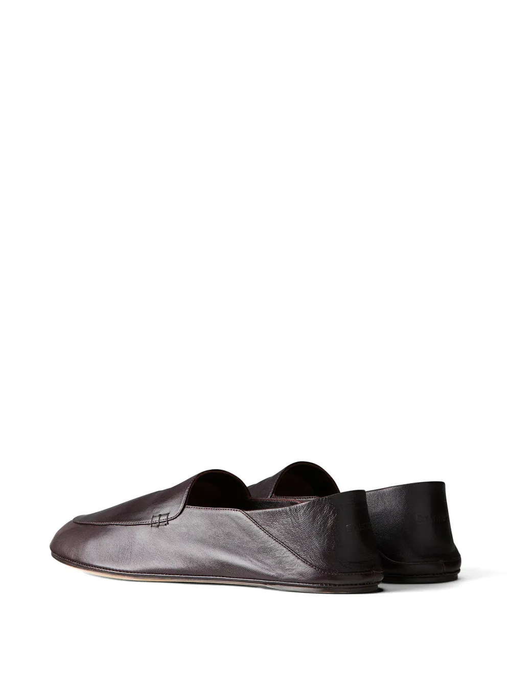 Calvin Klein square-toe leather boat shoes Bruin