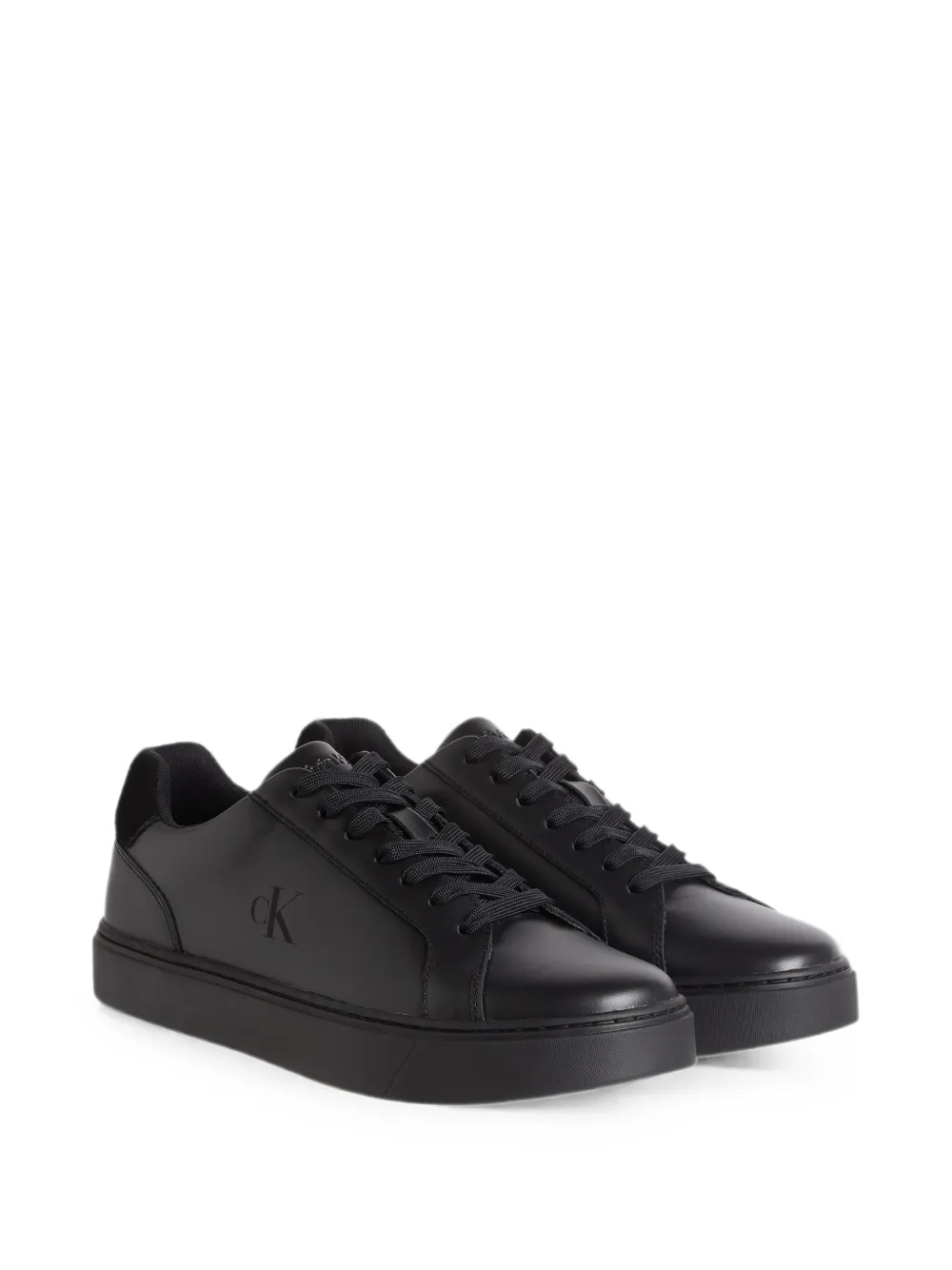 Calvin Klein logo-embossed sneakers Zwart
