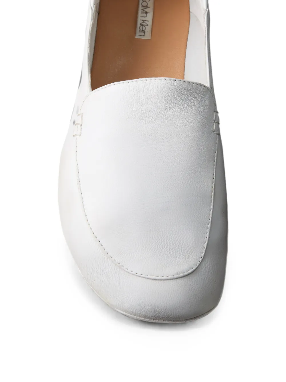 Calvin Klein slip-on leather sneakers Wit