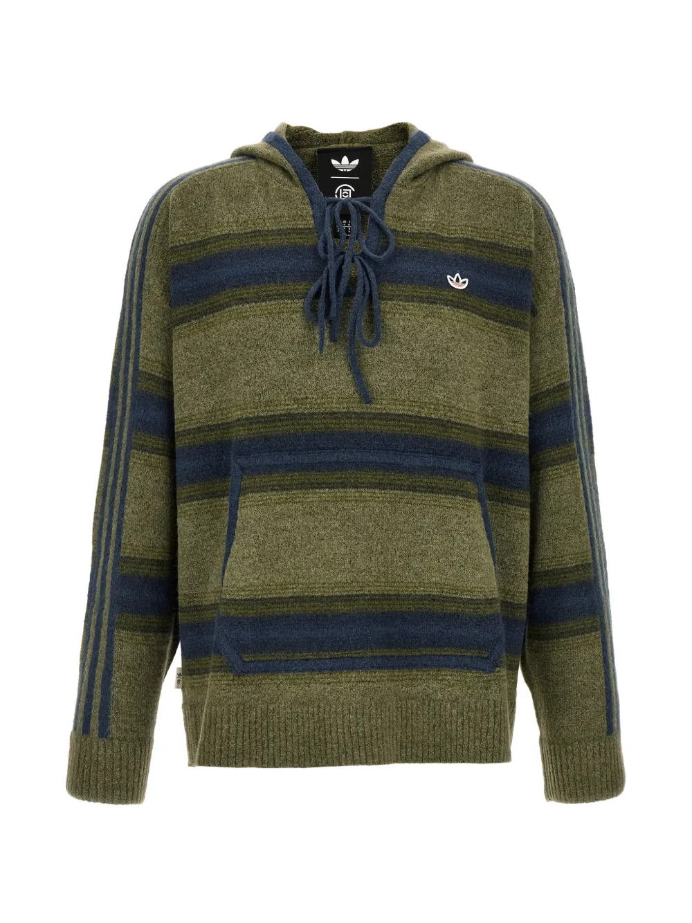 adidas Baja Clot striped hoodie - Verde