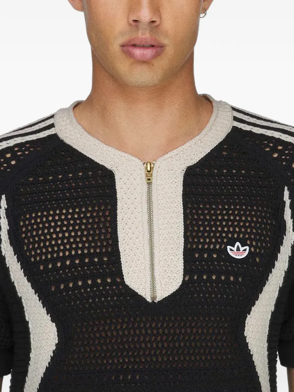 adidas x Edison Chen Clot katoenen trui met korte mouwen Zwart