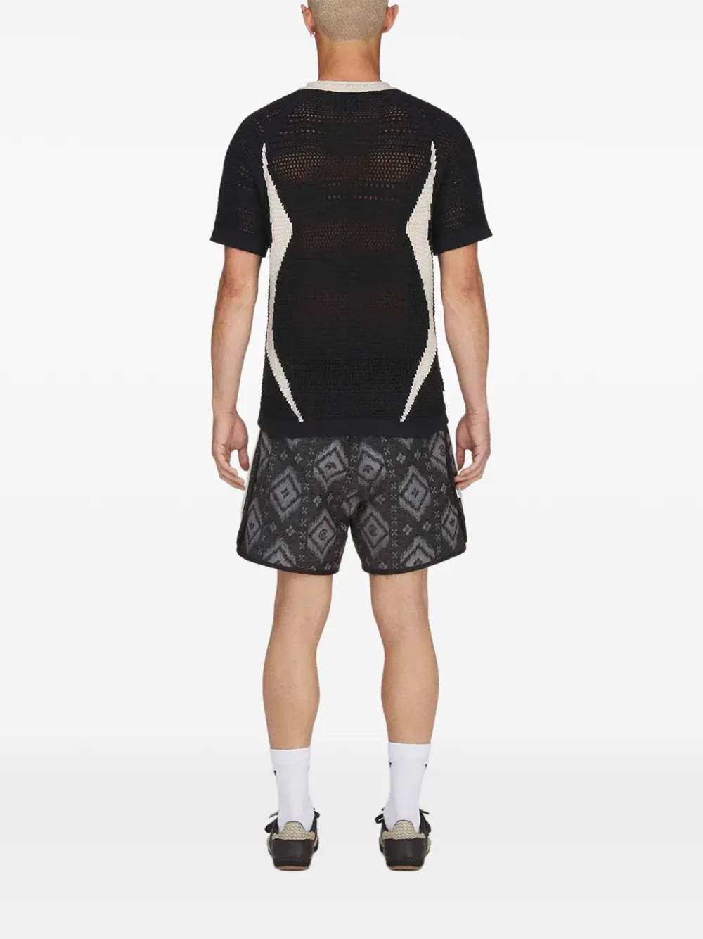 adidas x Edison Chen Clot katoenen trui met korte mouwen Zwart