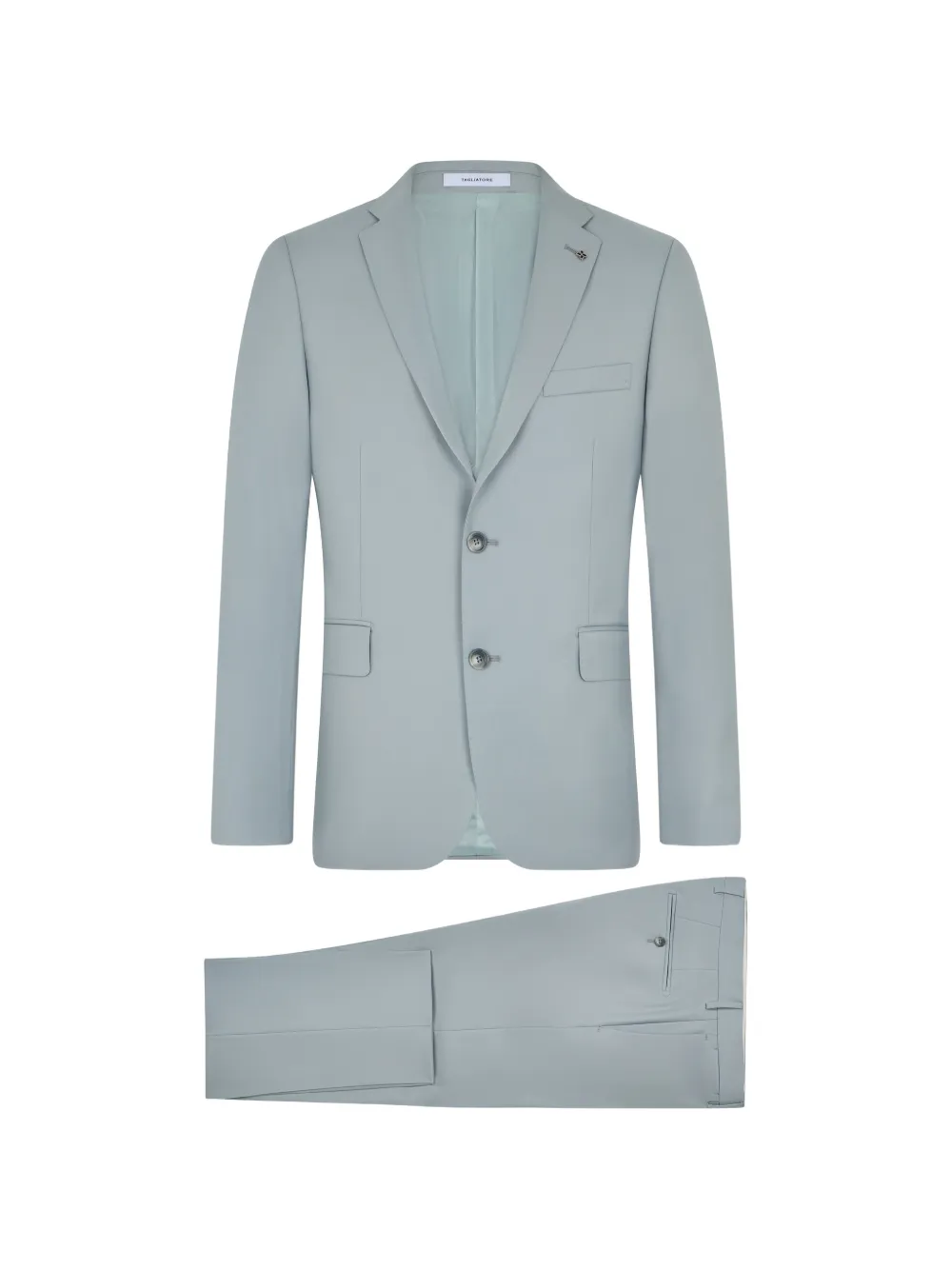 Tagliatore single-breasted wool suit - Blu