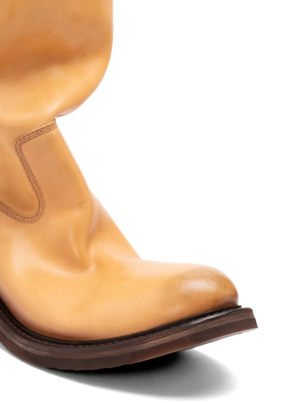 Miu Foule leather boots Bruin