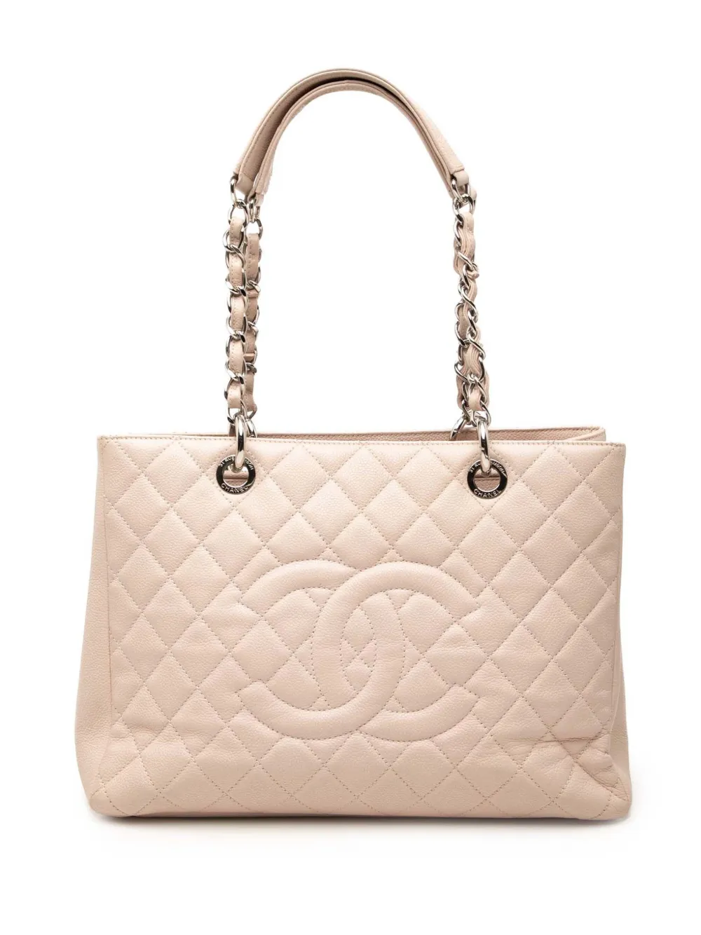 CHANEL Pre-Owned 2013-2014 Caviar Grand Shopping tote bag - Pink