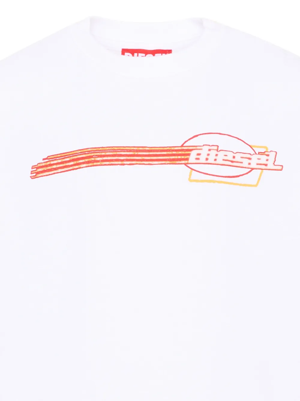 Diesel Kids T-shirt met logoprint Wit