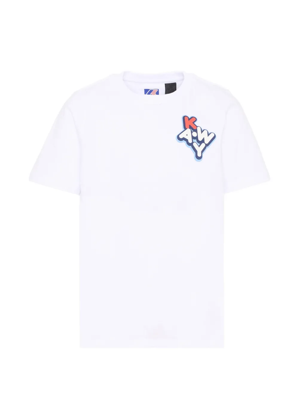K Way Kids logo-print T-shirt - Bianco