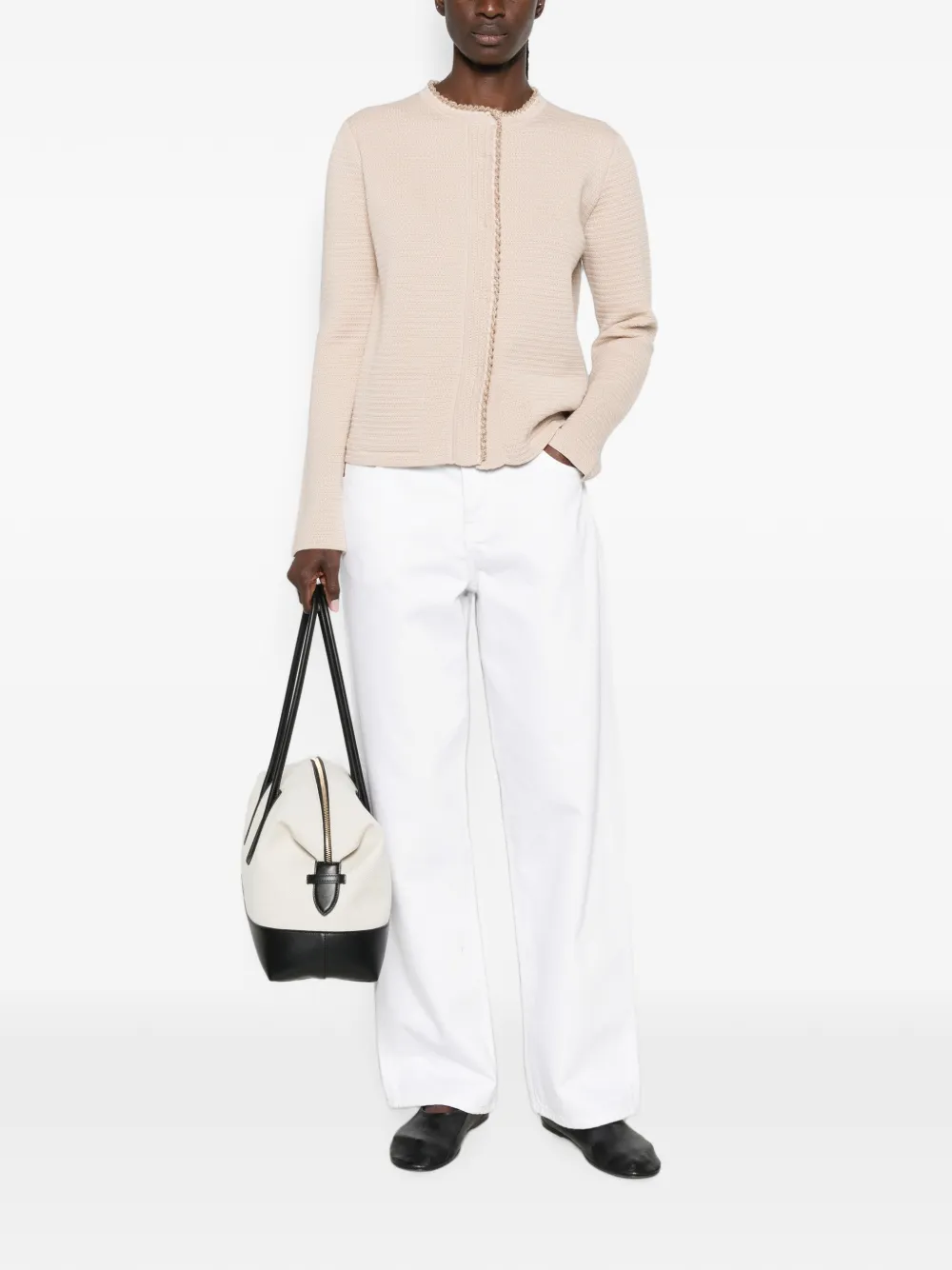 Fabiana Filippi Vest met textuur Beige