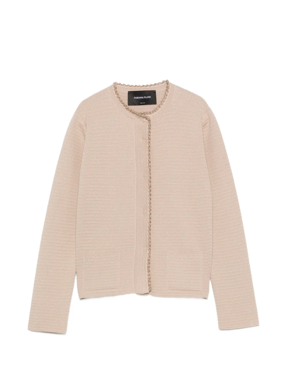 Fabiana Filippi textured cardigan - Nude