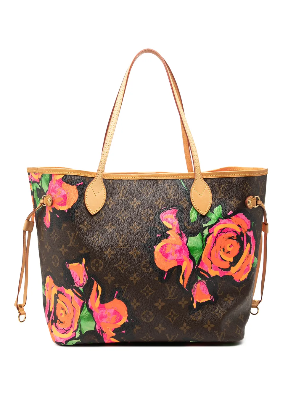 Louis Vuitton Pre-Owned 2009 Monogram Roses Neverfull MM tote bag - Marrone